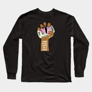 African Woman ASMR Artist Long Sleeve T-Shirt